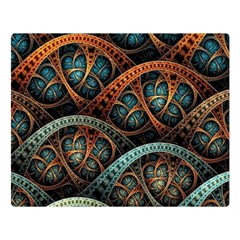 Fractal Art Pattern Flower Art Background Clored Double Sided Flano Blanket (large)  by BangZart