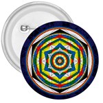 Flower Of Life Universal Mandala 3  Buttons Front