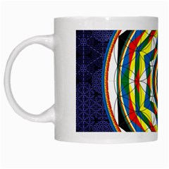 Flower Of Life Universal Mandala White Mugs by BangZart