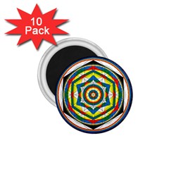 Flower Of Life Universal Mandala 1 75  Magnets (10 Pack)  by BangZart