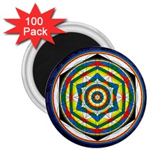 Flower Of Life Universal Mandala 2 25  Magnets (100 Pack)  by BangZart