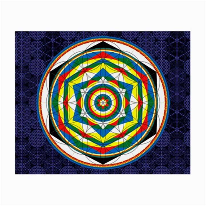 Flower Of Life Universal Mandala Small Glasses Cloth (2-Side)