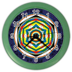 Flower Of Life Universal Mandala Color Wall Clocks by BangZart