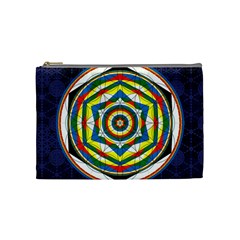 Flower Of Life Universal Mandala Cosmetic Bag (medium) 