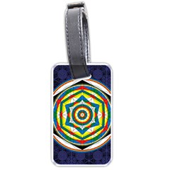 Flower Of Life Universal Mandala Luggage Tags (one Side)  by BangZart