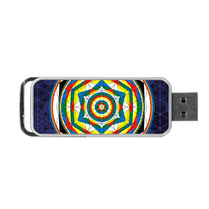 Flower Of Life Universal Mandala Portable USB Flash (One Side)