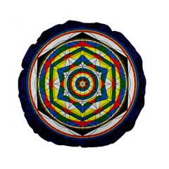 Flower Of Life Universal Mandala Standard 15  Premium Round Cushions by BangZart