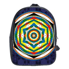 Flower Of Life Universal Mandala School Bags (xl)  by BangZart