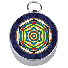 Flower Of Life Universal Mandala Silver Compasses by BangZart