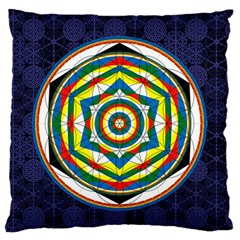 Flower Of Life Universal Mandala Standard Flano Cushion Case (one Side) by BangZart