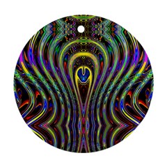 Curves Color Abstract Ornament (round) by BangZart