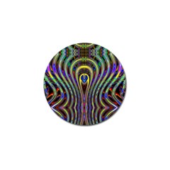 Curves Color Abstract Golf Ball Marker by BangZart