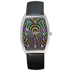 Curves Color Abstract Barrel Style Metal Watch by BangZart