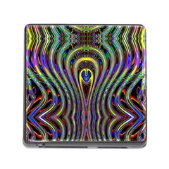 Curves Color Abstract Memory Card Reader (square) by BangZart