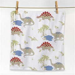 Dinosaur Art Pattern Face Towel by BangZart