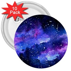 Galaxy 3  Buttons (10 Pack)  by Kathrinlegg