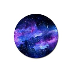 Galaxy Rubber Coaster (round)  by Kathrinlegg