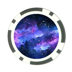 Galaxy Poker Chip Card Guard by Kathrinlegg