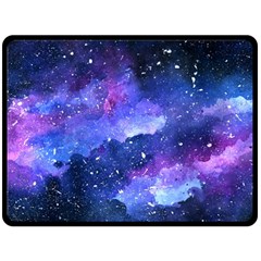 Galaxy Fleece Blanket (large)  by Kathrinlegg