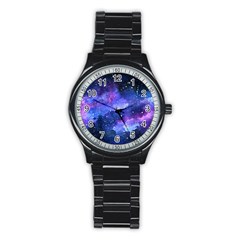 Galaxy Stainless Steel Round Watch