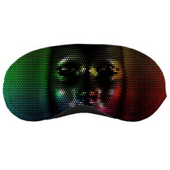 Digital Art Psychedelic Face Skull Color Sleeping Masks by BangZart