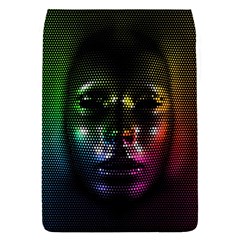 Digital Art Psychedelic Face Skull Color Flap Covers (s)  by BangZart