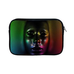 Digital Art Psychedelic Face Skull Color Apple Ipad Mini Zipper Cases by BangZart