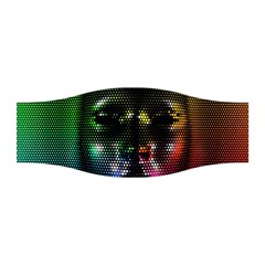 Digital Art Psychedelic Face Skull Color Stretchable Headband by BangZart