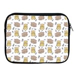 Cute Hamster Pattern Apple iPad 2/3/4 Zipper Cases Front