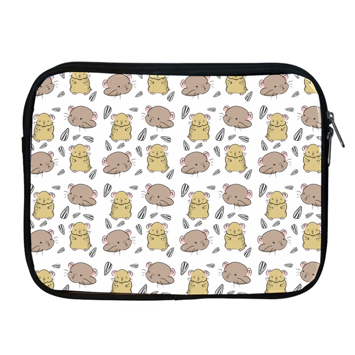 Cute Hamster Pattern Apple iPad 2/3/4 Zipper Cases