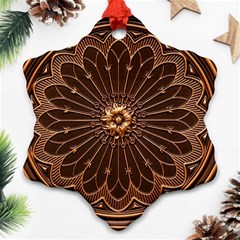 Decorative Antique Gold Ornament (snowflake) by BangZart