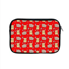 Cute Hamster Pattern Red Background Apple Macbook Pro 15  Zipper Case by BangZart