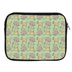 Cute Hamster Pattern Apple Ipad 2/3/4 Zipper Cases by BangZart