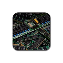 Computer Ram Tech Rubber Coaster (square)  by BangZart