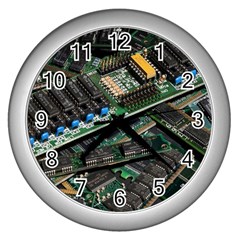 Computer Ram Tech Wall Clocks (silver)  by BangZart