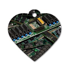 Computer Ram Tech Dog Tag Heart (one Side) by BangZart