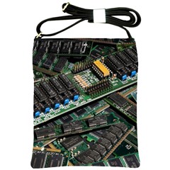 Computer Ram Tech Shoulder Sling Bags by BangZart