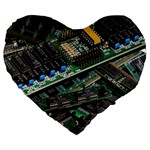 Computer Ram Tech Large 19  Premium Heart Shape Cushions Front