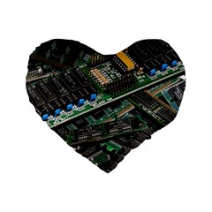 Computer Ram Tech Standard 16  Premium Flano Heart Shape Cushions by BangZart