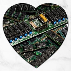 Computer Ram Tech Jigsaw Puzzle (heart) by BangZart