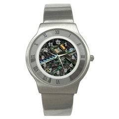 Computer Ram Tech Stainless Steel Watch by BangZart