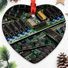 Computer Ram Tech Heart Ornament (two Sides) by BangZart