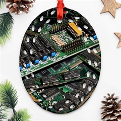 Computer Ram Tech Ornament (oval Filigree) by BangZart