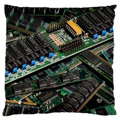 Computer Ram Tech Large Cushion Case (two Sides) by BangZart