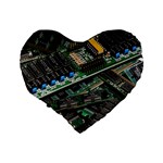 Computer Ram Tech Standard 16  Premium Flano Heart Shape Cushions Back