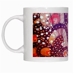 Colorful Art Traditional Batik Pattern White Mugs by BangZart