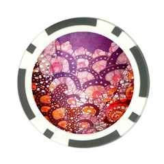 Colorful Art Traditional Batik Pattern Poker Chip Card Guard by BangZart