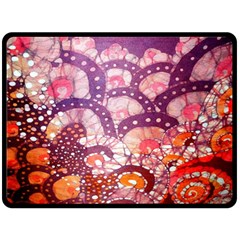 Colorful Art Traditional Batik Pattern Fleece Blanket (large)  by BangZart