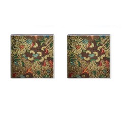 Colorful The Beautiful Of Art Indonesian Batik Pattern Cufflinks (square) by BangZart