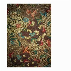 Colorful The Beautiful Of Art Indonesian Batik Pattern Small Garden Flag (two Sides) by BangZart